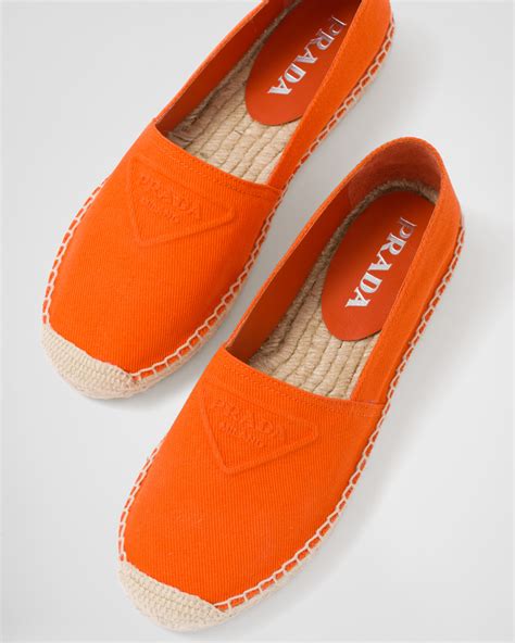 prada orange espadrilles|Orange Cotton drill espadrilles .